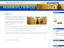 Tablet Screenshot of nordicplywood.com